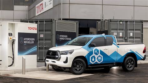 Toyota Unveils Hydrogen Fuel Cell Electric Hilux Prototype With Km