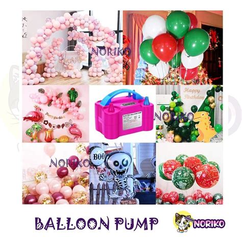 Portable Dual Nozzle V Electric Balloon Blower Pump Mesin Pam Belon