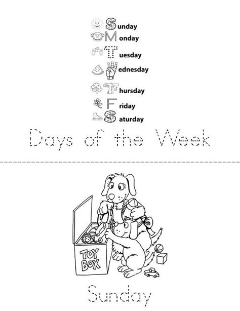 Days Of The Week Book Twisty Noodle