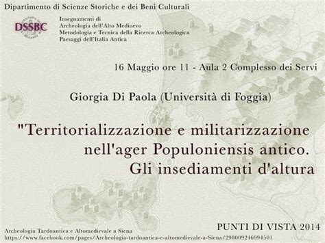 Territorializzazione E Militarizzazione Nell Ager Populoniensis Antico