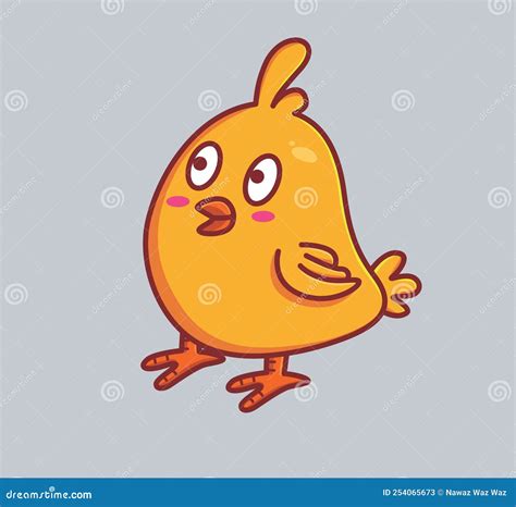 Cute Chicks After Hatching Animal Cartoon Isolated Flat Style Sticker