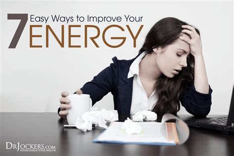 7 Easy Ways To Improve Your Energy Levels Improve Energy Improve