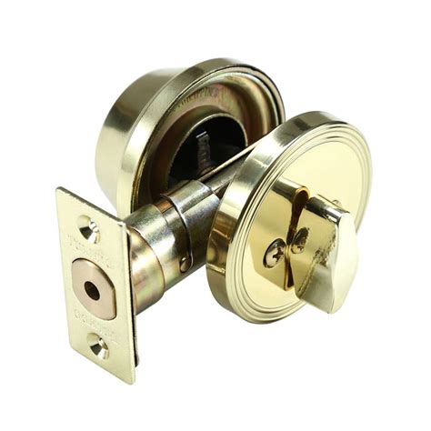 Toledo Fine Locks Single Cylinder Polish Brass Deadbolt Cv1800us3 The Home Depot