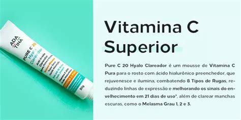 Pure C Hyalo Clareador Vitamina C Anti Manchas Ada Tina Frete Gr Tis