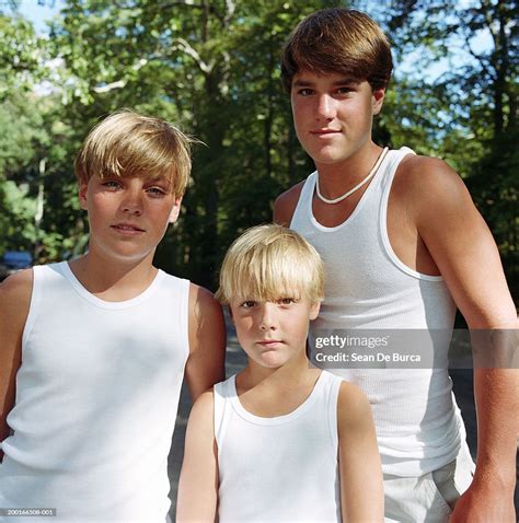 Three Brothers Portrait High-Res Stock Photo - Getty Images