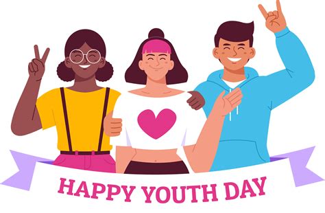 World Youth Day Vector Png International Happy Youth Day Png 2021