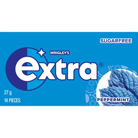 Extra Peppermint Sugarfree Chewing Gum 14 Pieces 27 G Extra