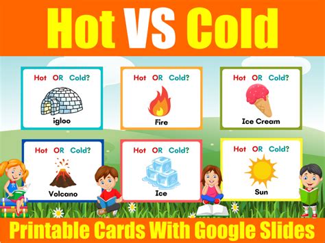 Hot VS Cold Basic Concepts For Early Learners Printable Digital