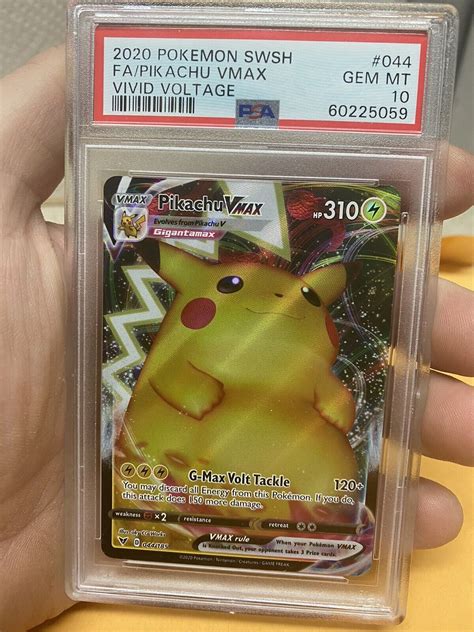 Pikachu Vmax Full Art Holo Vivid Voltage Pokemon Card Psa