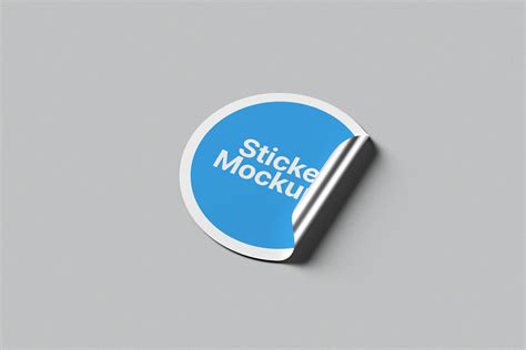 Round Sticker Mockups Masterbundles