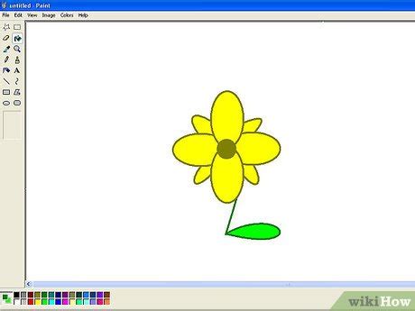 How to Draw a Flower in Microsoft Paint (with Pictures) - wikiHow Tech