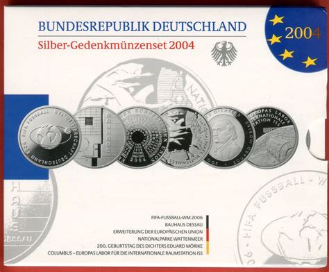 Bundesrepublik Deutschland Germany FRG 6 X 10 Euro Bundesrepublik