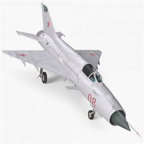 3d Model Fighter Mig 21 Fishbed Russian 3d Molier International