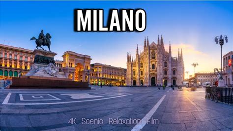 Milan Italy 4k Drone And City Relaxation Film Calming Piano Music