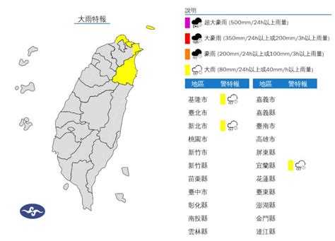 新北基隆宜蘭大雨特報 台東防36度以上高溫 生活 中央社 Cna