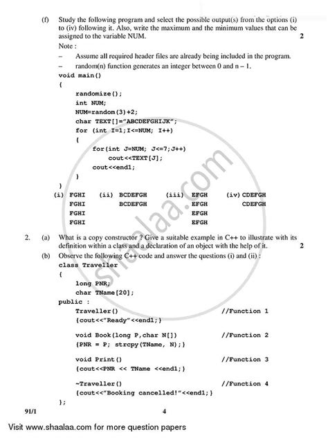 Computer Science Python 2014 2015 Commerce English Medium Class 12 Delhi Set 4 Question