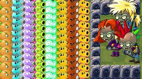 All Plants Level 1 Vs Zombot Multi Stage Masher Hard Mod Pvz 2 Zombot Battlez Youtube