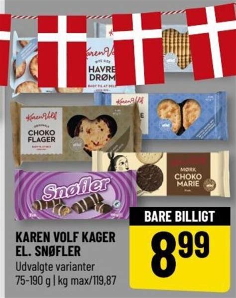 KAREN VOLF KAGER EL SNØFLER tilbud hos Løvbjerg