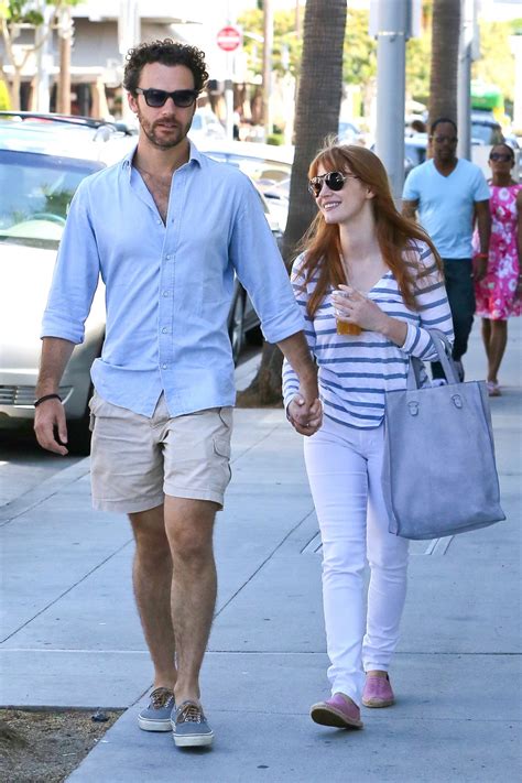 JESSICA CHASTAIN and Gian Luca Passi de Preposulo Out in Beverly Hills – HawtCelebs