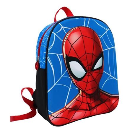 Mybagstory Sac Dos Spiderman Rouge Enfant Ecole