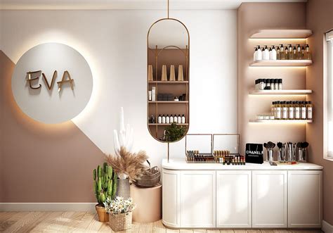 Cosmetic Store On Behance Salon Interior Design Store Interiors