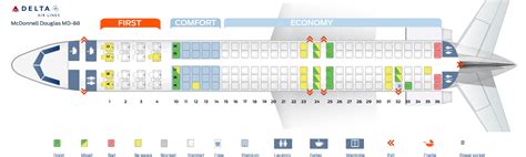 Mcdonnell Douglas Md 88 Aircraft Seat Maps Specs Amenities Delta Hot Sex Picture