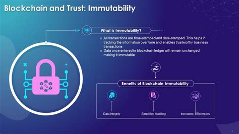 Role Of Immutability In Generating Trust In Blockchain Training Ppt Ppt