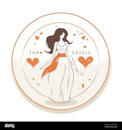 Valentines Day Greeting Card With Beautiful Girl In Love Vector