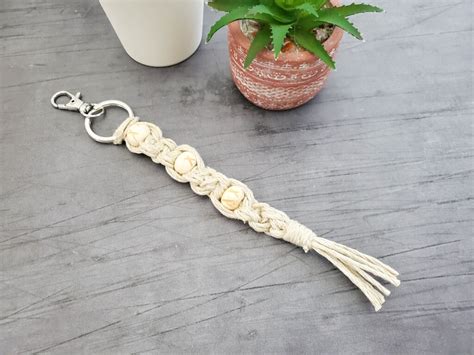 Learn How To Make A Stunning Macrame Keychain With This Step By Step Tutorial