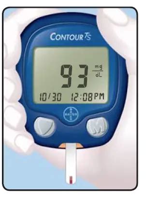 Bayer Contour Ts Blood Glucose Meter Instruction Manual