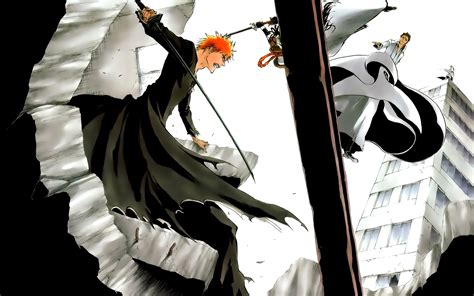 Papel De Parede Para Celular Gin Ichimaru Renji Abarai Byakuya