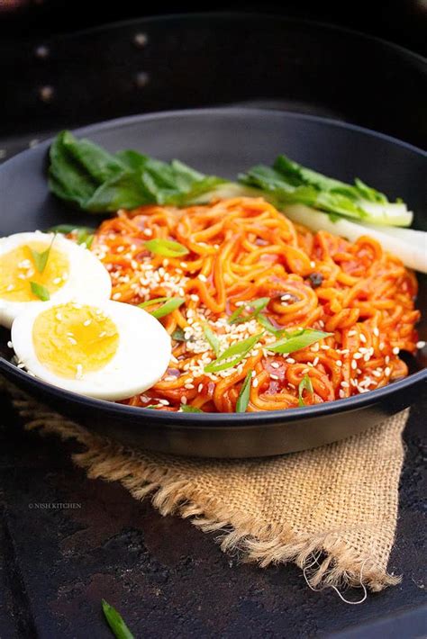 Minute Gochujang Noodles Nish Kitchen