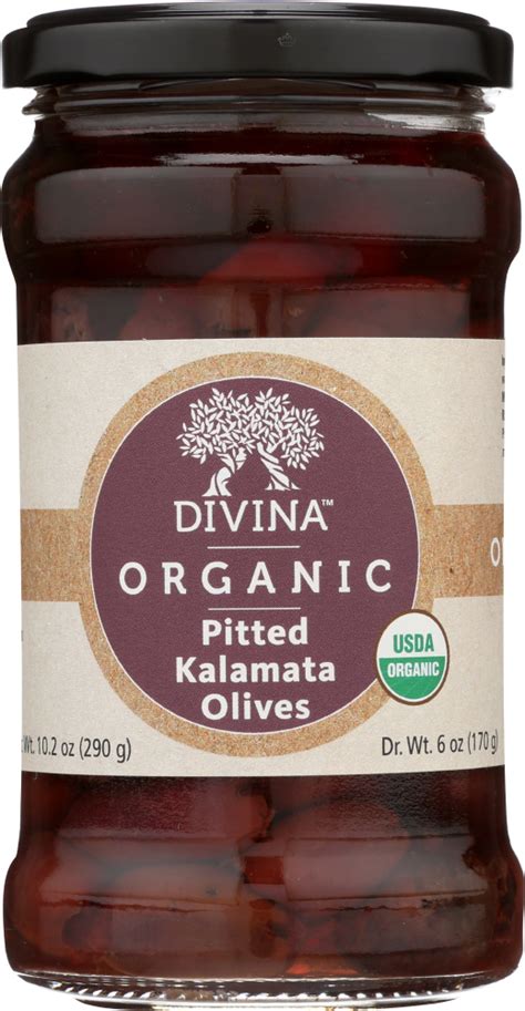 Buy Divina Organic Kalamata Pitted Olives 6 Oz Online Bulk Kalamata