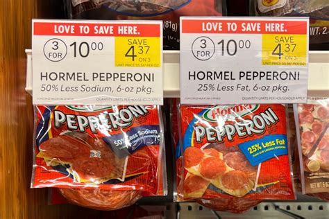 Get Hormel Pepperoni For Just 283 At Publix Regular Price 479