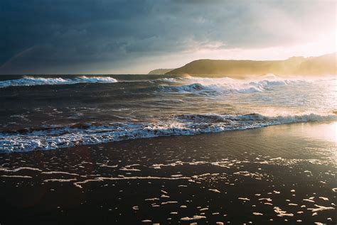 Kostenlose Foto Strand Meer Küste Wasser Sand Ozean Horizont Wolke Himmel