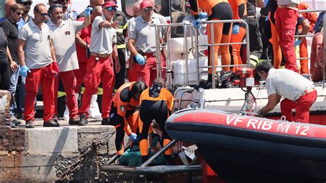 A Seventh Body Is Recovered From Sunken Superyacht Off Sicily Believed