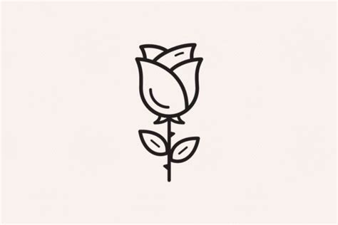 Rose Outline Icon Graphic By Sargatal Creative Fabrica