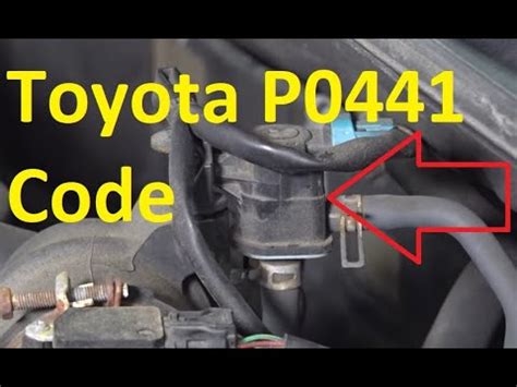 Obd2 Code P0441 Toyota