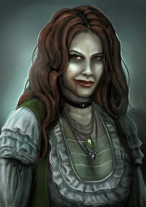 Vampiress Digital Art By Jamie Noble Frier