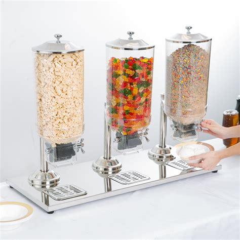 Choice 8 Liter Triple Canister Cereal Dispenser