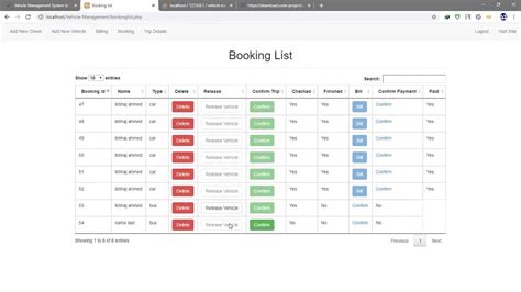 Vehicle Management System In Php Source Code Projects Youtube