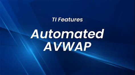 Automated AVWAP - YouTube