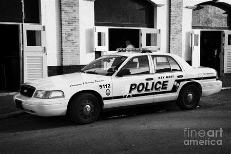 Key West Police Patrol Squad Car Key West Florida Usa Photograph by Joe Fox