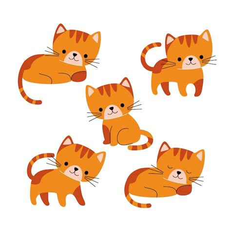 Ilustración vectorial de gato Vector Premium