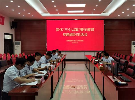 市政分公司党总支召开深化“三个以案”警示教育专题组织生活会