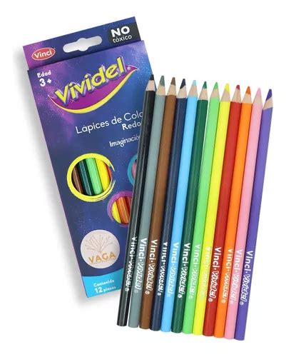 Lapices De Colores Vividel Con Piezas Triangulares Mm