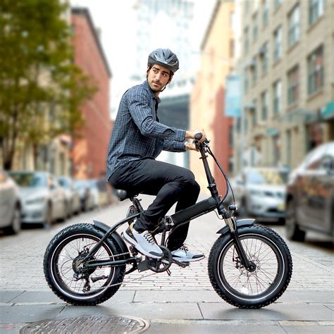 The Folding All Terrain Electric Bike Hammacher Schlemmer