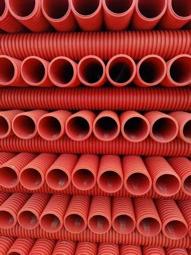 Orange Round M Dwc Conduit Pipe Pipe Material Hdpe Certification