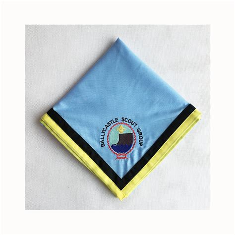 Custom Personalized Eagle Scout Neckerchief Scarf With Embroidery Patch