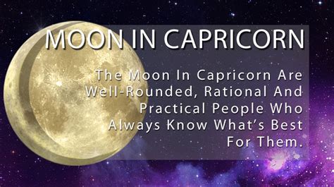 Capricorn Moon Sign